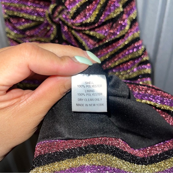 Just Drew NY | Sparkle Front Cut Out Mini Dress Size: Medium - Picture 5 of 5